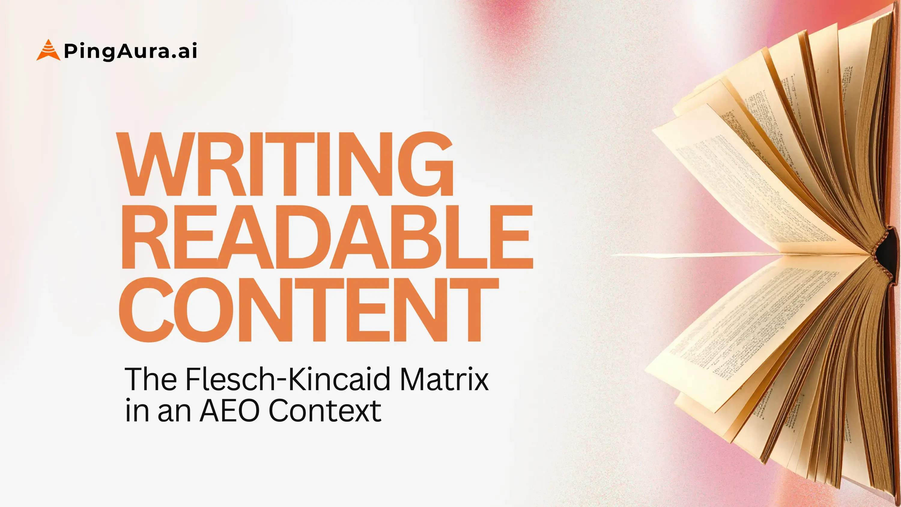 How to Write Readable Content for AEO and AI Search - A Guide to the Flesch-K...